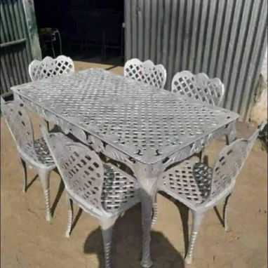 Mesa de 6 sillas estilo colonial para exteriores 🌞 envíos sin costo adicional en toda la Habana - Img 105344354