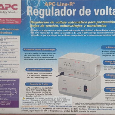 ☀️OFERTA☀️REGULADOR VOLTAJE APC LINE-R 600 CASI NUEVO EN 30 USD / PAGO EN CUP AL CAMBIO - Img 127364251