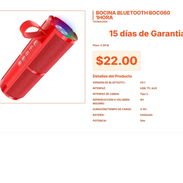 1Hora BOC060: Altavoz con Batería de 2400mAh y Carga Tipo C por $22 VPT#-0042 - Img 55462307