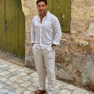 Ropa de lino para hombres, camisas, pantalones...Moda Old Money - Img 67737998
