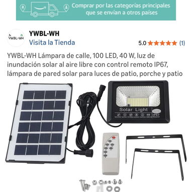 Lamparas panel Solar - Img 118770430