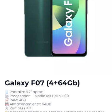 Samsung f07 y m07 4/64 dual sim sellado garantia x escrito 30 diad y cargador.regalo otros modelos al whatsa soy tienda - 2/2