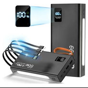 a- Power Bank Belosin 35000mAh Batería Portátil Cargador 66W Carga Rápida USB C con 4 Cables y Luz LED Negro en 30usd. - Img 51373637