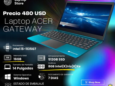 Laptop Acer Gateway//Laptop i5 Acer Gateway//Laptop* Acer Laptop En caja - Img main-image