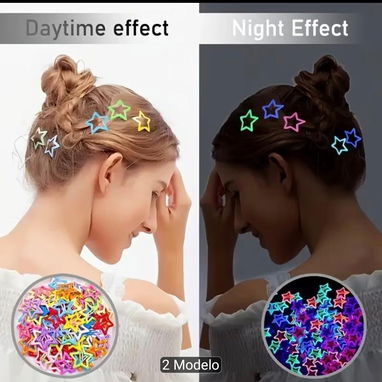Hebillitas de matica, de estrellas fluorescentes, falsas expansiones, vial de recuerdo, relicario, aretes y más - Img 125107336
