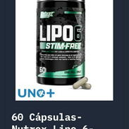 60 cápsulas - Nutrex Lipo 6 - Lipo 6 Stim Free - Img 55553676