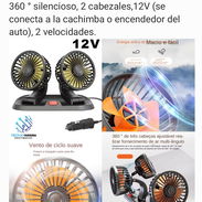 Ventilador doble para auto por conexión 12V (a la cachimba) - Img 50540752