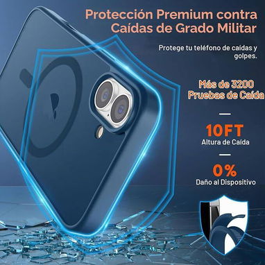 💪Funda Magnética SUPFINE para iPhone 17 – Azul Oscuro💪 - 5/7