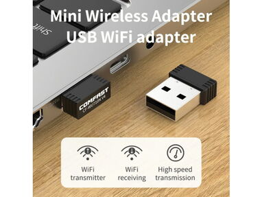 🛍️ Adaptador Wifi ✅ Antena Wifi Gama Alta Memoria Wifi Adaptador Wifi USB Nuevo a Estrenar por Usted - Img main-image-44319480