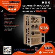 🛍️ PARA SU MERCADO 🛍️ ESTANTERÍA MODULAR METALICA 5 NIVELES. SERVICIO DE MENSAJERÍA CON FACTURA Y GARANTÍA. TL 5483369 - Img 54854999
