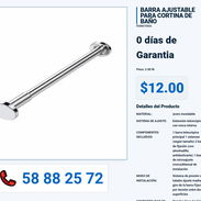 BARRA AJUSTABLE PARA CORTINA DE BAÑO VPT-0038 - Img 55991529
