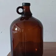 Garrafa de vidrio ámbar resistente. 1 galón (128 oz). Frasco ideal para fermentar pequeños lotes de cerveza, vino, etc. - Img 55176445