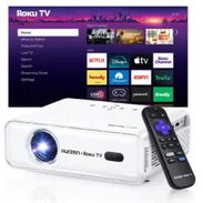 Proyector inteligente portátil Aurzen EAZZE D1R con Roku TV, WiFi y Bluetooth $172.28 - Img 57106990