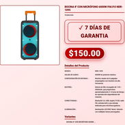 Bocina Bluetooth 6000W PMPO NDR-1095 Doble 8 Pulgadas Cuba VPT-0187 - Img 57971722