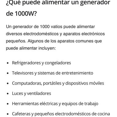 Planta eléctrica de 1000w - Img 123013869