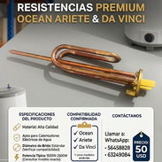 Resistencia de calentador eléctrico Ocean / Ariete / Da Vinci - Img 55378746