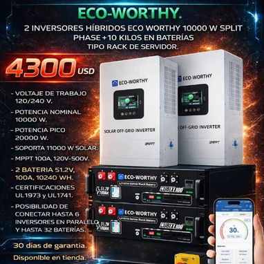 Combos solares Inversor+Batería - Img 123822893