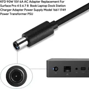NEW KM !!Cargador  de 90W 15V 6A Adaptador de CA Reemplazo para Micorsoft Surface Pro 4 5 6 7 8 Book Laptop Dock Station - Img 51438947