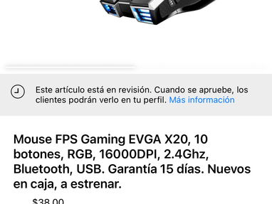 ✅Mouses EVGA inalámbricos y USB, nuevos en su estuche con garantía, ambos para gamers. - Img 67010409