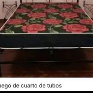 Camas de tubos con colchon y mesitas - Img 55437286