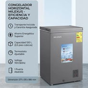 *Nevera Milexus de 3.5 pies³*👣 Con manilla y llave 🔑   - Precio 280 USD  - Con transporte  - Garantía 1 mes - Img 57863413