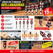 Juego de 5 Brocas Avellanadoras 82° para Madera, Plástico y Metal – Solo 15 USD - Img 57274327