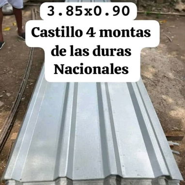 Tejas metálicas en Azules y Galvanizadas - 3/4