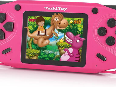 TaddToy Consola de juegos portátil de 16 bits para niños y adultos, pantalla grande de 3.0 pulgadas precargada 53828661 - Img 61999646