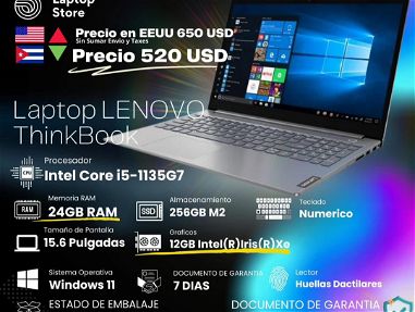 Lenovo ThinkBook 15 G2 ITL/Lenovo ThinkBook/Lenovo Ideapad 3, 15.6" Táctil, i5-1235U - Img 56319709