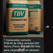 Cemento TBV 50 kg - Img 56797800