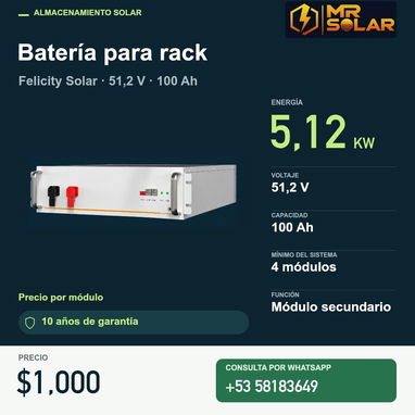 🔋 Baterías de litio Felicity Solar y FelicityESS | 3,6 a 16 kWh y módulos solares ☀️ - 8/10
