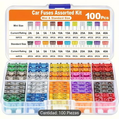 Kit de fusibles para auto Standard y Mini. Fusible automotriz estándar. Fusibles de cangrejo. Acepto CUP - Img 120879523