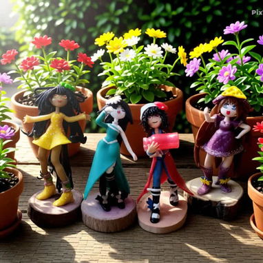 Muñeca Vampiresa de porcelana fría para decorar tu casa - 2/2