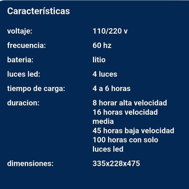 💥 Ventilador recargable EKO 12" 36w duración de hasta 45h👀👌🏼 - Img 123108093