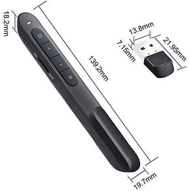 🖥️​ PUNTERO LASER + CONTROL DE DIAPOSITIVAS PRESENTACIONES 🖥️​ USB 🖥️​  5.887.23.60 - Img 95486415