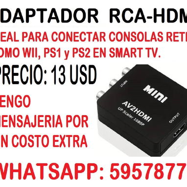 A LA VENTAS ADAPTADOR HDMI-VGA. MENSAJERIA POR UN COSTO ADICIONAL. - Img 109559985