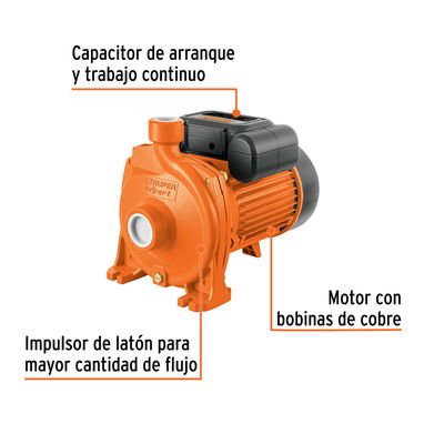 BOMBA CENTRÍFUGA marca TRUPER 2HP - 190 LTRS - Img 120046165