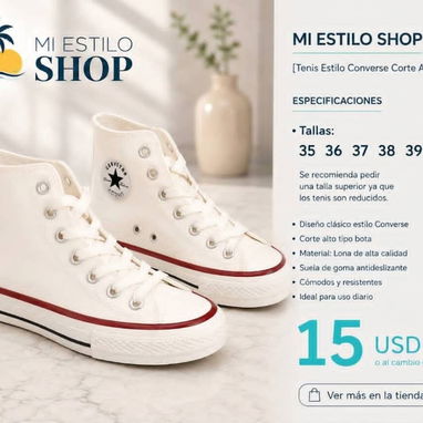 ⭐ Zapatos Converse ( COPIAS DE BUENA CALIDAD 💫 ) - 4/10
