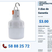 FOCO LED RECARGABLE POR USB 20 W - Img 56070959