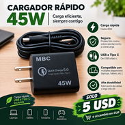 Cargador de carga rápida de USB a puerto tipo C - Img 57910783