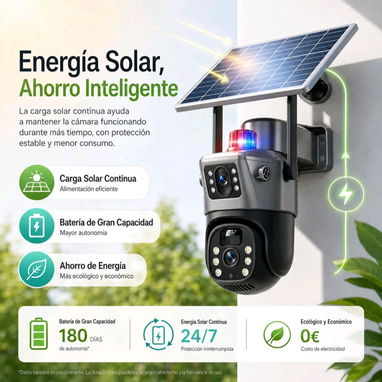 Cámara solar 2 visores a 8 Mpx Wifi - 6/7