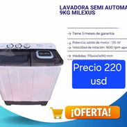 Lavadora semiautomática de 9kg - Img 55462521