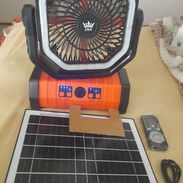 Ventilador recargable con panel solar f6 20000amp 75usd - Img 57269008