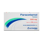 !!! Paracetamol 500 mg. Caja con 10 tabletas - Img 53709015