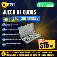 🔧 Juego de Cubos 40 Piezas con Trinquete y Estuche | $15 USD - Img 58410327
