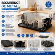 Escurridor de metal con bandeja plástica (DH) - Img 55541301