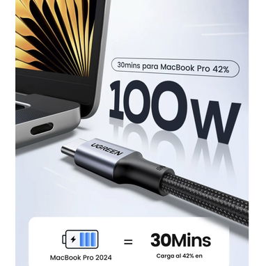 CABLE 100W UGREEN ORIGINAL | NUEVO | 0.5M / 1M | Centro Habana 9 11 13 - 2/8