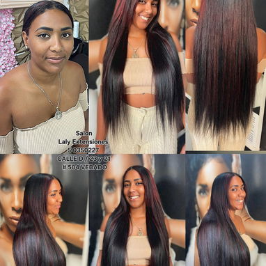 Extensiones de cabello natural,Moños naturales,Pelucas lace frontal,Trenzas,Crochet,Keratina, Botox,Pestañas,Tratamiento - Img 121731021