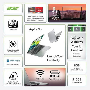 ☎️53544655 🛵 Entrega Gratis ⭐ Laptop Acer Aspire Go 15 AG15-21PT-R5GQ ⭐ - Img 117021495