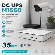 M1550 / 10,400 mAh / DC UPS M1550 – Mini UPS / Power Bank para Redes y Equipos de Seguridad - Img 55899471